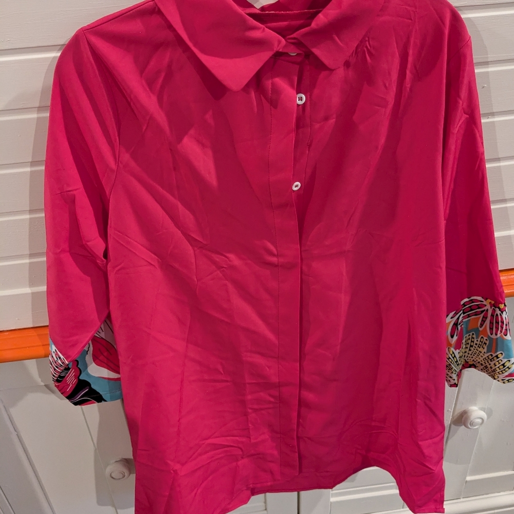 Pink blouse size 2XL